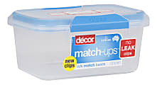 Décor Match-ups Food Storage Container, 1 Liter, Blue