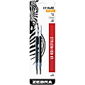 Zebra® Pen JK Gel Pen Refills, Pack Of 2, Medium Point, 0.7 mm, Blue Ink