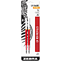 Zebra Pen JF-Refill - Medium Point - Red Ink - 2 / Pack