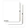 Kleer-Fax 80000 Series 50% Recycled Legal Exhibit Dividers With Table Of Contents Page, Helvetica Bold, Side-Tab, Collated, Letter-Size, 1-25
