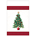 Amscan Oh Christmas Tree Plastic Table Covers, 54" x 58", 3 Covers Per Pack, Set Of 2 Packs 1 thumbnail image