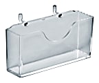 Azar Displays Horizontal Business Card Holders, 4"H x 4-1/8"W x 7/8"D, Clear, Pack Of 10 Holders