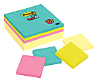 Post-it Super Sticky Notes, 3 in x 3 in, 24 Pads, 90 Sheets/Pad, 2x the Sticking Power, Supernova Neons Collection