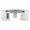 Bush Business Furniture Cabot 60"W L-Shaped Corner Desk, White, Standard Delivery 1 thumbnail image