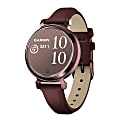 Garmin® Lily® 2 Classic Health And Fitness Smartwatch With Anodized Aluminum Bezel/Case And Leather Band, Dark Bronze 1 thumbnail image