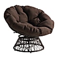 Office Star Wicker Papasan Chair, Brown 1 thumbnail image