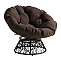 Office Star Wicker Papasan Chair, Brown