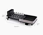 Joseph Joseph Compact Expandable Dish Drainer, 6-5/16", Gray, Total Qty 1 1 thumbnail image