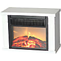Comfort Glow The Mini Hearth Electric Fireplace (White) - Electric - 1201.59 W - 2 x Heat Settings - Indoor - Desk - White