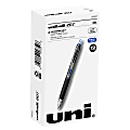 uni-ball® 207™ Retractable Fraud Prevention Gel Pens, Ultra Micro Point, 0.38 mm, Black Barrels, Blue Ink, Pack Of 12 1 thumbnail image