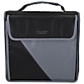 Five Star® Zipper 3-Ring Binder, 3" Round Rings, Black/Gray 1 thumbnail image