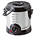 Brentwood 1-Liter Electric Deep Fryer, 11"H x 8"W x 8-1/2"D, Stainless Steel 1 thumbnail image