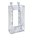 Azar Displays Hanging Trifold Brochure Holders, 7-3/4"H x 4-3/4"W x 1-1/2"D, Clear, Pack Of 10 Holders