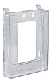 Azar Displays Hanging Bifold Brochure Holders, 8-1/2"H x 6-5/8"W x 1-1/2"D, Clear, Pack Of 10 Holders