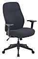 Serta® Commercial Motif Fabric Mid-Back Desk Chair, Black