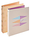 Divoga® Whimsical Wonder Collection Casebound Binder, 1" Rings, Assorted Colors