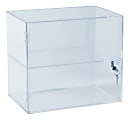 Azar Displays Lockbox Countertop Display Case, 12-1/4”H x 14”W x 9”D, Clear