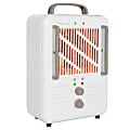 Comfort Glow Milkhouse 1500W Electric Heater, 10”H x 15-1/2”W x 6-3/4”D, Chocolate/Cream