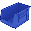 Akro-Mils AkroBin Storage Bin, Medium Size, 8 1/4" x 6 3/4" x 17", Blue