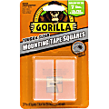Gorilla Tough & Clear Mounting Squares - 1" Length x 1" Width - Clear - 24 / Pack 1 thumbnail image