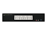 4-Port 4K Triple View DisplayPort KVMP Switch with USB 3.0 Hub (TAA Compliant) - 3 Computer(s) - 3 Local User(s) - 4096 x 2160 - 1 x Network (RJ-45) - 9 x USB - 3 x HDMI - 12 x DisplayPort - TAA Compliant