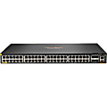 Aruba 6200F 48G Class4 PoE 4SFP+ 370W Switch - 48 Ports - Manageable - 3 Layer Supported - Modular - 76 W Power Consumption - 370 W PoE Budget - Twisted Pair, Optical Fiber - PoE Ports - Rack-mountable - Lifetime Limited Warranty