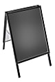 Azar Displays Slide In A-Frame Sign Holder, 36" x 23 3/4" x 27 1/2", Black Plastic Frame