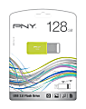 PNY USB 2.0 Flash Drive P-FD128OMC-GE, 128GB, Multicolor