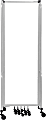 National Public Seating Room Divider, 7 Sections, 72”H x 164”W x 27”D, Clear/Gray 1 thumbnail image