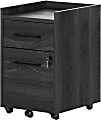 South Shore Kozack 15-1/2"W x 18-1/4"D Lateral 2-Drawer Mobile File Cabinet, Gray Oak