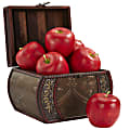 Nearly Natural Faux Apples, 3 1/2"H, Red, Set Of 6
