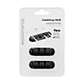 Bluelounge CableDrop Multi-Cable Router Clips, Black, Pack Of 2 Clips, BLUCDMU-BL 1 thumbnail image