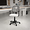 Flash Furniture Flash Fundamentals Mesh Mid-Back Task Chair, White