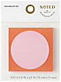 Noted by Post-it® Square Notes, 2.9 in. x 2.8 in., Red square note with pink circle, 1 Pad/Pack, 100 Sheets/Pad 1 thumbnail image