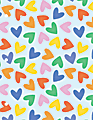 Eccolo Lena + Liam Back To School CompBook, 8" x 10", 1 Subject, College Rule, 80 Sheets, Hearts 1 thumbnail image
