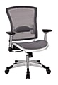 Office Star™ Space Seating 317 Series Ergonomic Mesh High-Back Executive Chair, Platinum