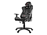 Arozzi Forte - Chair - ergonomic - armrests - T-shaped - tilt - swivel - synthetic leather, molded foam - black