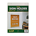 NuDell Acrylic Sign Holder, 8 1/2" x 11", Clear