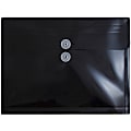 JAM Paper® Booklet Plastic Envelopes, Letter-Size, 9 3/4" x 13", Button & String Closure, Black, Pack Of 12 1 thumbnail image