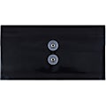JAM Paper® Booklet Plastic Envelopes, #10, Button & String Closure, Black, Pack Of 12 1 thumbnail image