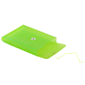 JAM Paper® Open-End Plastic Envelopes, 6 1/4" x 9 1/4", Lime Green, Pack Of 12 1 thumbnail image