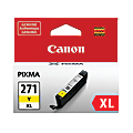 Canon® CLI-271XL Yellow High-Yield Ink Tank, 0339C001