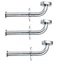 Alpine Vertical Toilet Paper Holders, 8-1/4" x 3-2/5" x 2-1/2", Silver, Pack of 3 Holders 1 thumbnail image