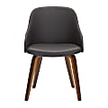 LumiSource Bacci Mid-Century Modern Accent Chair, Brown