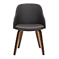 LumiSource Bacci Mid-Century Modern Accent Chair, Brown 1 thumbnail image