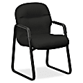 HON® Pillow Soft Guest Chair With Fixed Arms, Black