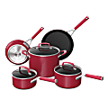Ninja Foodi NeverStick Vivid 8-Piece Cookware Set, Red 1 thumbnail image