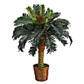 Nearly Natural Sago Palm 36”H Artificial Plant With Planter, 36”H x 15”W x 15”D, Green/Black 1 thumbnail image