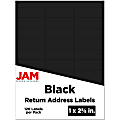 JAM Paper® Mailing Address Labels, Rectangle, 2 5/8" x 1", Black, Pack Of 120 1 thumbnail image