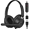 Delton 42Y Noise-Canceling Stereo Over-Ear Headset, Black 1 thumbnail image